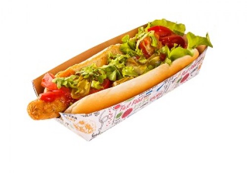 Hot Dog Tray (Χάρτινη Συσκευασία Kraft για Hot Dogs)