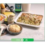 Lunch Press Tray Rectangular No.25 + Paper Lid (Χάρτινο Παραλληλόγραμμο Σκεύος + Χάρτινο Καπάκι Σφράγισης)