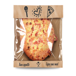 Loc Bag Razor Nature Pizza (Χάρτινη συσκευασία Kraft φάκελος με διάφανο φίλμ για Πίτσα)