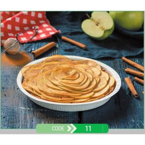 Pizza or Pie Press Tray Round No.11 + Paper Lid (Χάρτινο Στρογγυλό Σκεύος για Πίτσα ή Πίτες + Χάρτινο Καπάκι Σφράγισης)