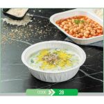 Bowl Press Tray Round No.28 + Paper Lid (Χάρτινο Στρογγυλό Μπώλ + Χάρτινο Καπάκι Σφράγισης)