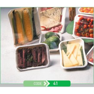 Press Tray Rectangular No.41 + Paper Lid (Χάρτινο Παραλληλόγραμμο Σκεύος + Χάρτινο Καπάκι Σφράγισης)