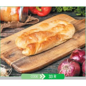 Pie Press Tray Rectangular No.33-R + Paper Lid (Χάρτινο Παραλληλόγραμμο Σκεύος για Πίτες + Χάρτινο Καπάκι Σφράγισης)