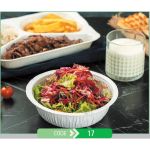 Bowl Press Tray Round No.17 + Paper Lid (Χάρτινο Στρογγυλό Μπώλ + Χάρτινο Καπάκι Σφράγισης)