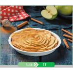 Pizza or Pie Press Tray Round No.11 + Paper Lid (Χάρτινο Στρογγυλό Σκεύος για Πίτσα ή Πίτες + Χάρτινο Καπάκι Σφράγισης)